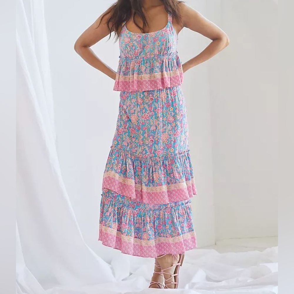 Plenty by Tracy Reese Anthropologie Boho Floral Two Piece Set